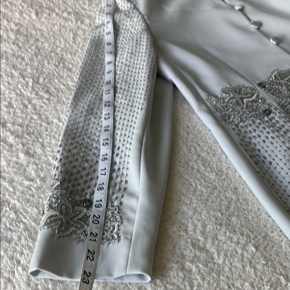 Vintage John Meyer Aqua Green Beaded Jacket & Skirt Set Women’s - Picture 15 of 17